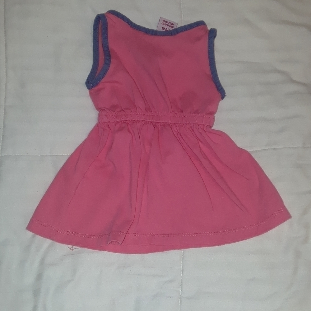 𝅺u.s. Polo Assn Baby Girl Sleeveless Dress 3-6 Mos. - Picture 3 of 4